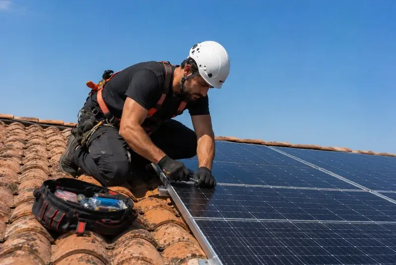 Maintenance et monitoring de panneaux solaires à Thénac
